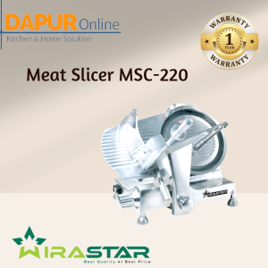 WIRASTAR Meat Slicer Alat Pemotong Pengiris Daging Material Stainless Steel MSC-220