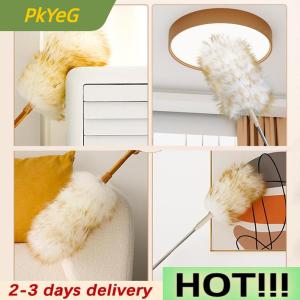 PkYeG Wool Duster Household Cleaning Dust Duster Brush Car Cleaning Sweeping Dust Home Daily Use Washable Clean Houseware Tools