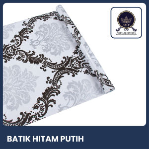 Adipatidinding - Wallpaper Dinding Motif Batik Hitam Putih Ukuran 45 Cm x 10 Meter Wallpaper Stiker Dinding Motif Hitam Putih Wallstiker Motif Hitam Putih Dekorasi Dinding Dekorasi Rumah Dekorasi Ruang Tamu Dekorasi Kamar Tidur