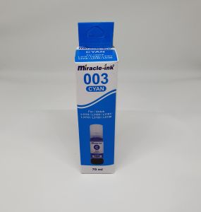 Tinta Printer EP 003 70 ML Miracle untuk L3110/L3110/L3101/L1110 Cyan Miracle Ink
