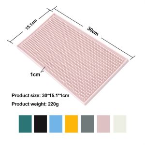 INTOONE Non-Slip Base Service Bar Mat Liquid Absorbent Silicone Silicone Bar Mat Easy Clean Surface Bar Drying Mat For Bars