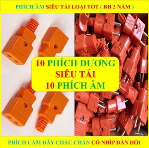 sỉ 20 Phích cắm điện ÂM Phích cắm điện DƯƠNG siêu tải LOẠI TỐT Có nhíp chống giãn đàn hồi tăng cường lực kẹp