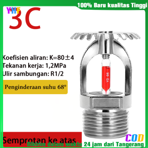 Head Sprinkler 68°C Viking 1/2 Inch Fire Hydrant Sprinkler Pemadam 68 Degree - Tipe Penyemprotan Bawah & Atas (Upright/Pendent)-YHF
