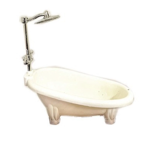 1/12 Scale Miniature Dollhouses Bathtub Model for Creative Play and Decoration Bathroom Props