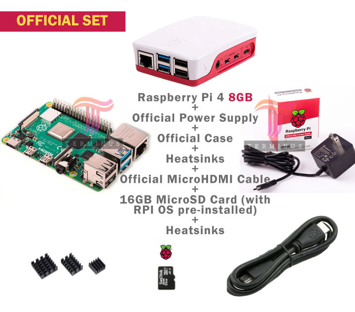Official Raspberry Pi 4 8GB Set | Lazada.co.th