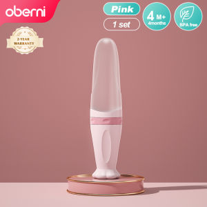 Oberni Bayi Beras Sereal Sendok Botol Susu Silicone Squeeze Air Makan Artefak Suplemen Makanan Alat