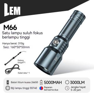Super Lightweight Flashlight High Lumen Brightness Long Range Focus Beam High Intensity Rechargeable Durable Perfect for Outdoor Activities