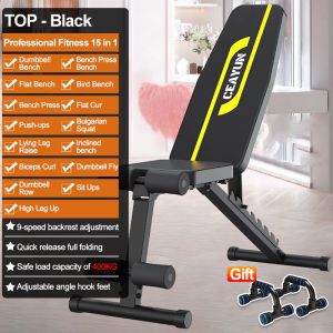 【TOP SALE】Adjustable weight bench press foldable fitness bench for whole body tilt practical exercise bench strength training bench for home gym