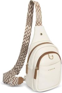 Womens cross-body bag  Adjustable Guitar Strap with Sling Bag Strap  Waist Bag Chest Bag  Suitable for travel and shopping 。