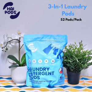 SG (52 pcs) Hai Pods Laundry Pods Laundry Capsule All In One Laundry Capsules All In One Laundry Pods Blue