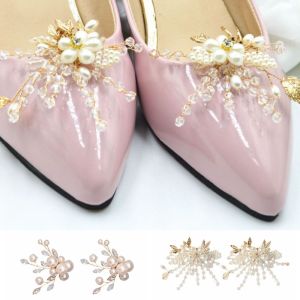 SKJK 1Pair Có thể tháo rời Phụ kiện giày cưới Đá quý Tự làm Phụ kiện giày tự làm Có thể tháo rời Thanh lịch Khóa giày cao gót Các cô gái