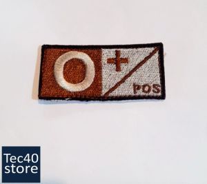 Tec40 VELCRO PATCH BLOOD GROUP A B AB O กรุ๊ปเลือด MODEL3 อาร์ม ตีนตุ๊กแก Tec40store ไรท์สาระกับครูแว่น