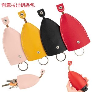 GANTUNGAN KUNCI MOTOR / MOBIL / TRUCK MODEL LONCENG KULIT