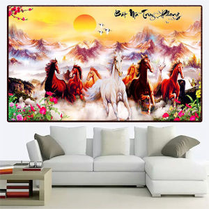 Tranh dán tường hoa sen trang trí nhà đẹp 70CM*1M2
