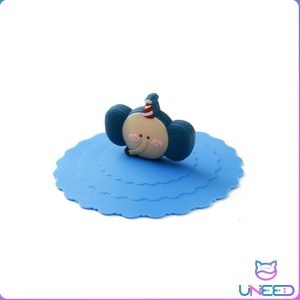 Need. Cute Anti-slip Anti-dust Silicone Cup Mug Cover Reusable Dustproof Cartoon Lid