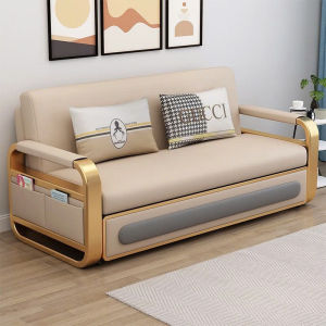 Giường sofa xếp gọn ghế sofa giường đa năng có ngăn chứa đồ trọn bộ gồm đầy đủ nệm ga gối.