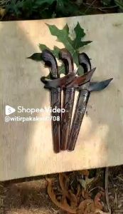 termurah cod kris pus4ka jawa asli kuningan isi lafadz kecil promo december pajangan koleksian