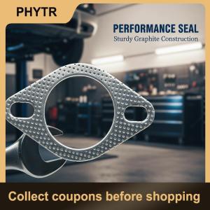 【PHYTR】 1Pc High Temp Exhaust Flange Gasket Universal Car Sealing Pad Reinforced Design Durable for Car Exhaust Manifold Repair