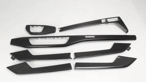OnlyF U LHD For Audi A5 S5 S4 2019-2022 Replacement Carbon Full Set Car Interior Dashboard Central Gear Shift Side Door Panel Cover Trim B8T9H