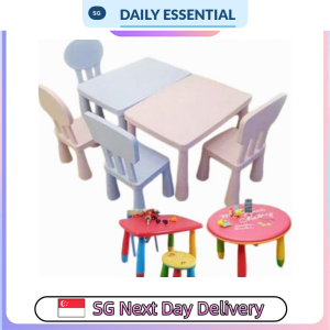 【DAILY ESSENTIAL】 Rectangular Kids Play and Study Table | Seven Colours | Table Only