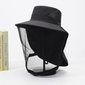 ZIIIRA Mesh Bucket Hat Anti Bee Net Mosquito Hat Anti Mosquito Insect Beekeeper Protective Hat Outdoor