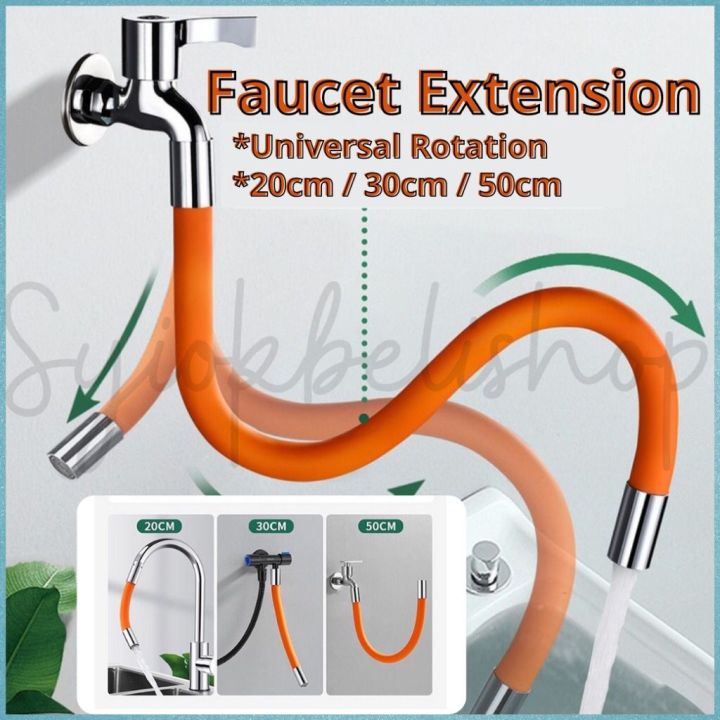UPGRADED 20/30/50/70cm Universal Faucet Extension Extender 360°Free