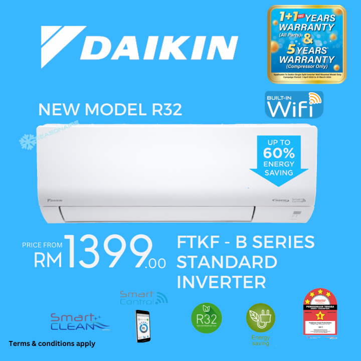 [NEW] DAIKIN R32 STANDARD INVERTER FTKF-SERIES AIR COND [INSTALLATION ...