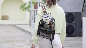 2026 New Transparent Backpack for Women Jelly Backpack Eco-Friendly TPU Fashionable and versatile student backpacks