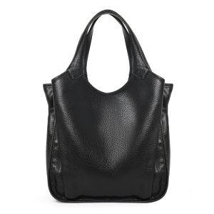 Aidrani กระเป๋าหนังแท้หัวไหล่แฟชั่นสำหรับผู้หญิงกระเป๋าถือหนังวัวดีไซน์เรียบง่ายกระเป๋าหิ้วทรงสี่เหลี่ยมความจุขนาดใหญ่