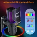 COMICA EJoy Uni Pro Wireless USB Microphone with USB C Receiver,RGB Condenser Microphone for PC/Computer/Mac/iPhones/Android Phones. 
