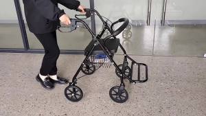 LZD  Elderly Wheelchair Walker E-Commerce Products Elderly Shopping Cart Wheelchair Folding Cart Lightweight Processing Customization