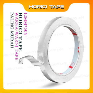 Horici Tape 12Mm*50Y Warna-Warni Perekat Murah Super Kuat Lakban Isolasi Warna-Warni