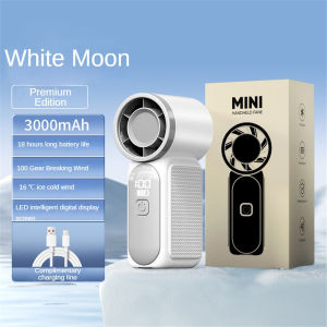 VIVOLILV 【PH STOCK】USB Rechargeable Turbo Handheld Fan Mini High- Portable Outdoor Fan Long Lasting