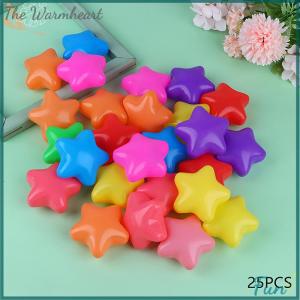 【The Warmheart】 25Balls Thick Baby Plastic Balls Star Love Ocean Wave Ball Children Baby Eco-Friendly Multiple Colors Intelligence Training Ball