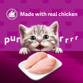 WHISKAS - Wet Cat Food for Kitten (2-12 month) in Chicken Mousse Flavour, 80g. 