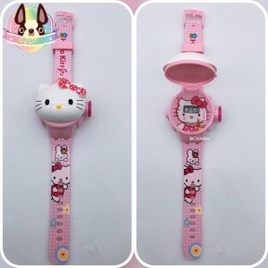 ✨พร้อมส่ง🛻 นาฬิกาข้อมือเด็ก สายยาง ฉายภาพการ์ตูน ได้ถึง 6 ภาพ น่ารักมากๆ🌈