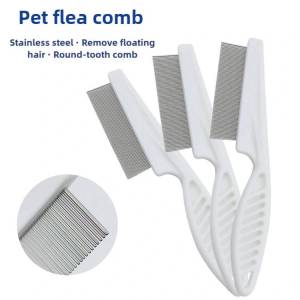 Wholesale Pet Flea Comb Dog/Cat Grooming Comb Flea Removal Shedding Brush Pet Grooming Tool In-Stock.