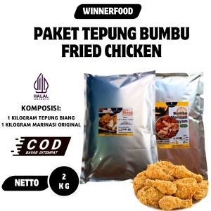 Paket Tepung Biang Bumbu Marinasi Fried Chicken Siap Pakai 2 Kilogram