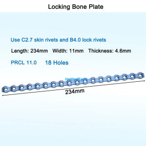 GREATLH Veterinary ALPS Titanium Locking Plate Orthopedic Fixation Plate Autoclavable Straight Plate Operation Instrument