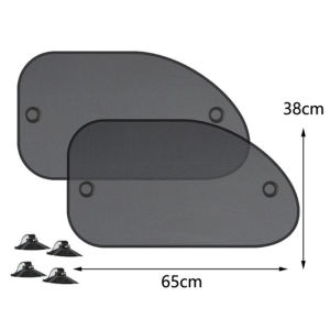 5PCS Car Window Sunshade Cover Sun UV Protection Auto Front Rear Black Window Curtain Auto Side Glass Mesh Sunshades Accessories