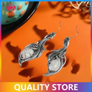 [Eleanor] 1 Pair Elegant Jewelry For Festivals And Special Occasions Color Bohemian Opal Pendant Earrings Wedding Anniversary Accessories