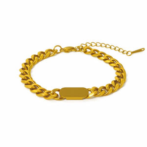 Customized Cuban Engraved Bracelet with Name for Men and Women Titanium Steel Bracelets 17cm-21cm Chain Length Nickel-Free Hypoallergenic