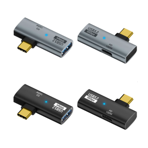 Pack of 2pcs PD100W Type C Splitter Male USB C to Female USB C & USB A Adapter Quick Power Delivery 10Gbps Data Transfer