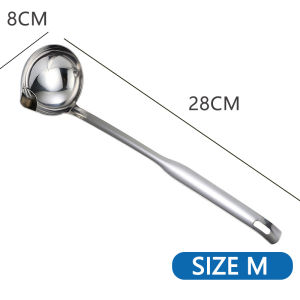 304 Stainless Steel Separation Oil Filter Oil Trap Filter Hotpot Colander Soup Ladle Straining Spoon
