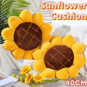 40CM Sunflower Pillow Soft Cushion Creative Comfortable Backrest Pillow for Home Decor