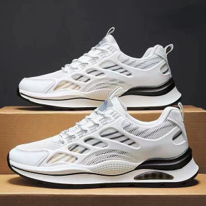 IELGY New Mens Shoes All-match Mesh Breathable Student Shoes Casual Sports White Shoes