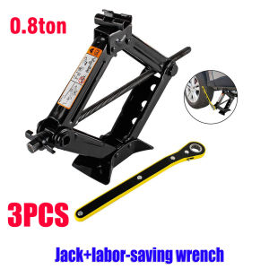 [Delivery 24 hours]2 Ton Scissor Jack For Car Automotive Jack Kit Tire Jack Portable With Ratchet Ideal For Suv And Auto