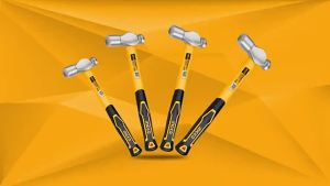 Ingco 16oz-48Oz Heavy Duty Ball Pein Hammer w/ Fiberglass Handle Drop-Forged Ball Peen For Metal IHT