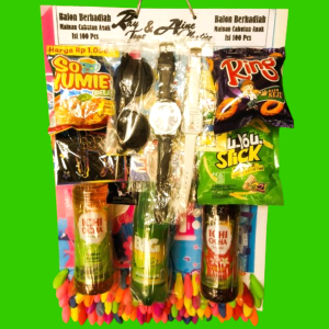 Mainan Jadul Balon Berhadiah Minuman Jam Kacamata Isi 100Balon Semua Anak Suka Untung Besar
