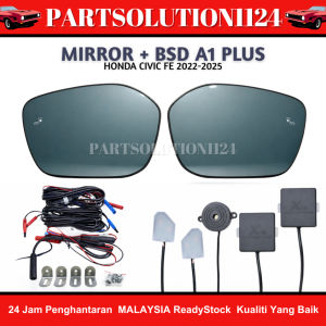 HONDA CIVIC FE GENERATION 11th BLIND SPOT DETECTION SYSTEM BSM + HEATER (BLUE MIRROR/CERMIN BIRU)